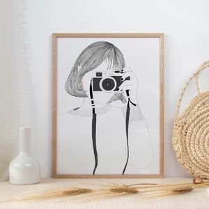 3/$15 Photographer Minimalist Art Print